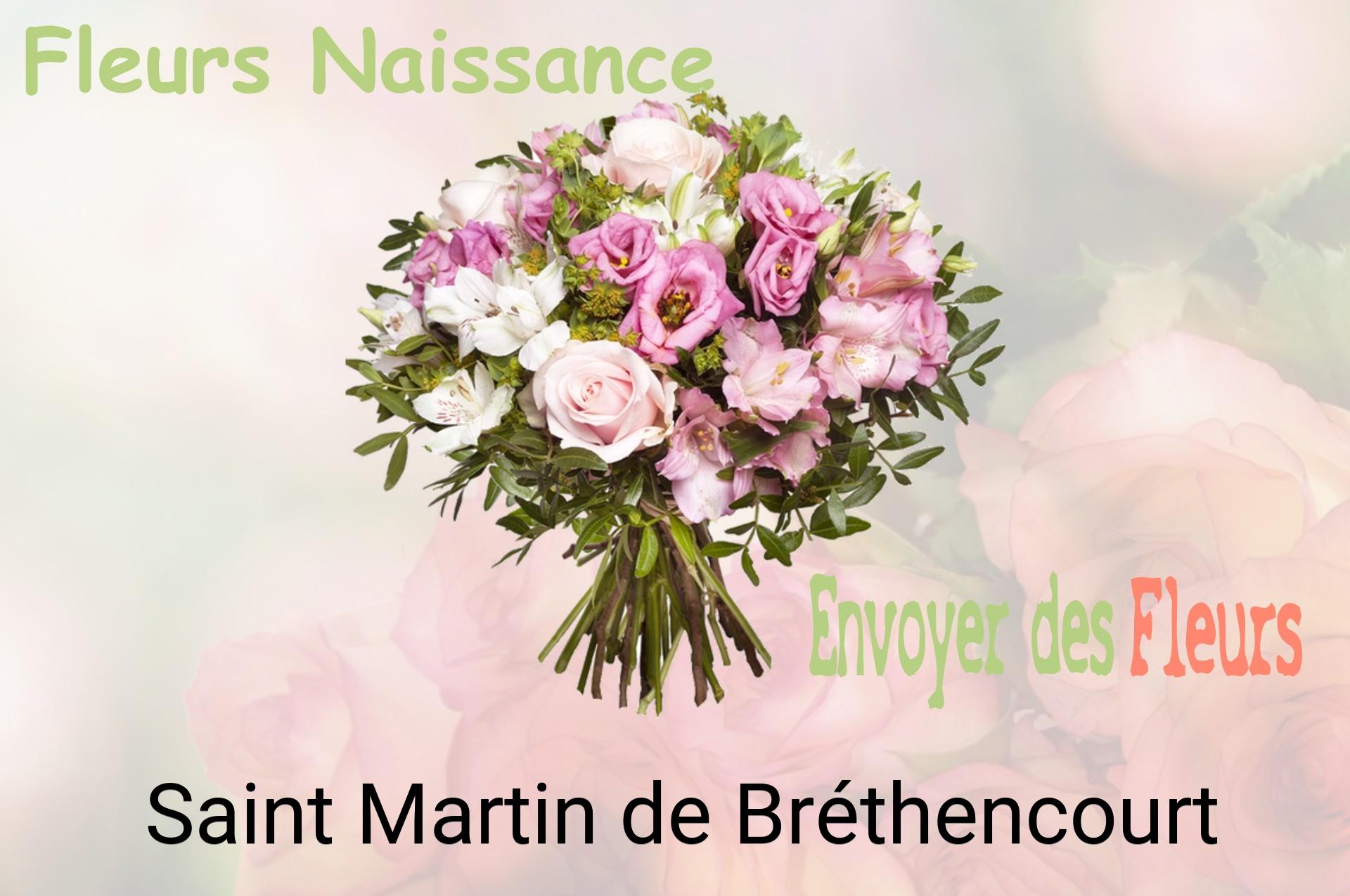 Bouquet de fleurs de naissance livré à Saint-Martin-de-Bréthencourt